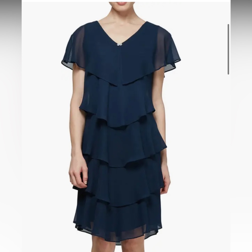 SLNY Ruffle Tiered Dress - Picture 4 of 4